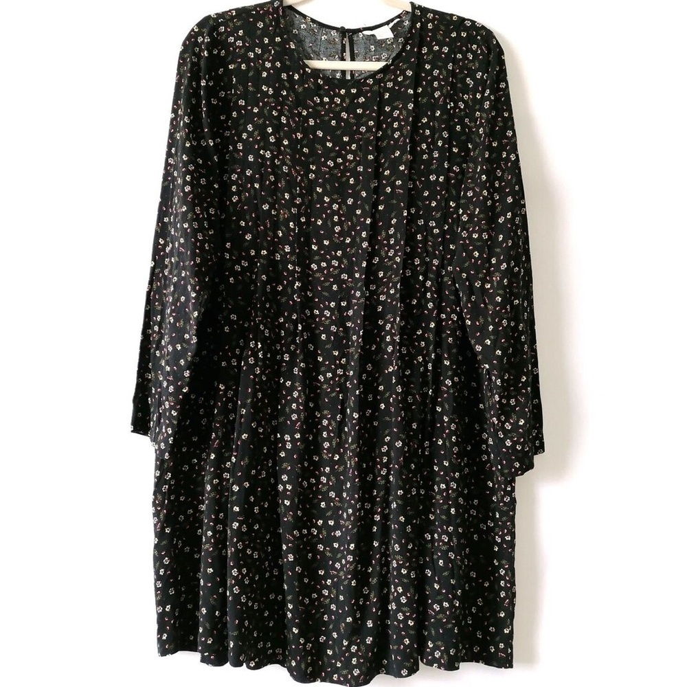 H&M bundle of Floral Black Dress and black dress like new - Picture 1 of 10